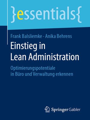 cover image of Einstieg in Lean Administration